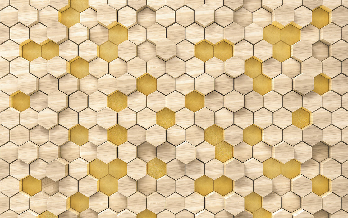 Digitaldruck Vlies Fototapete | Woodcomb Birch | 400 x 250 cm