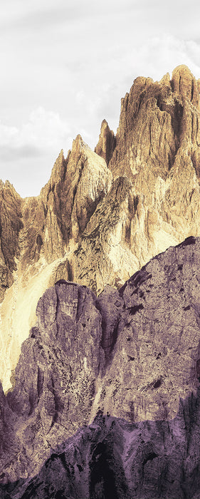 Digitaldruck Vlies Fototapete | Peaks Color Panel | 100 x 250 cm
