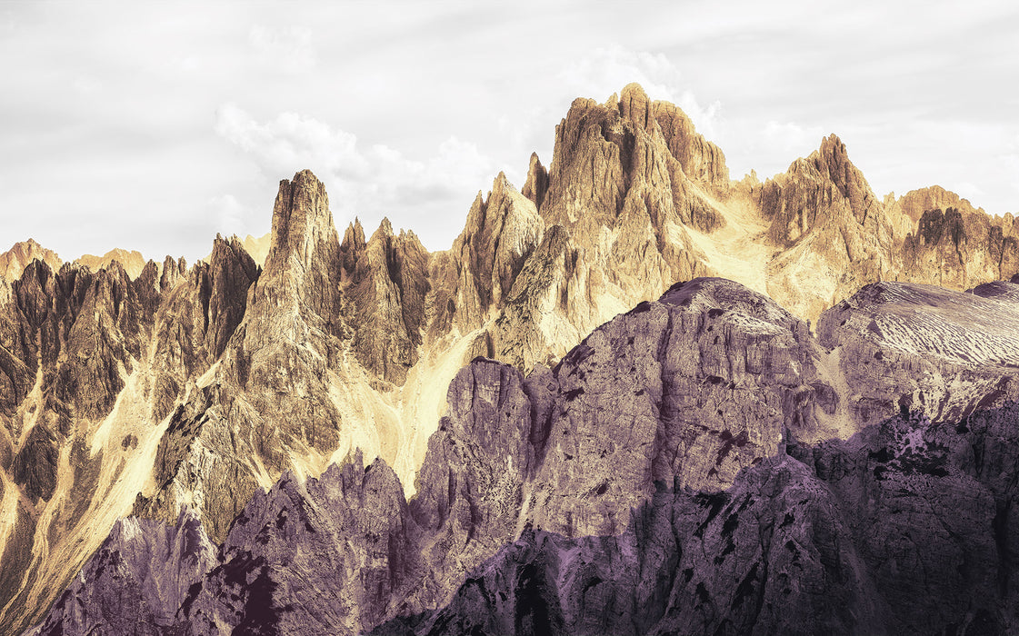 Digitaldruck Vlies Fototapete | Peaks Color | 400 x 250 cm