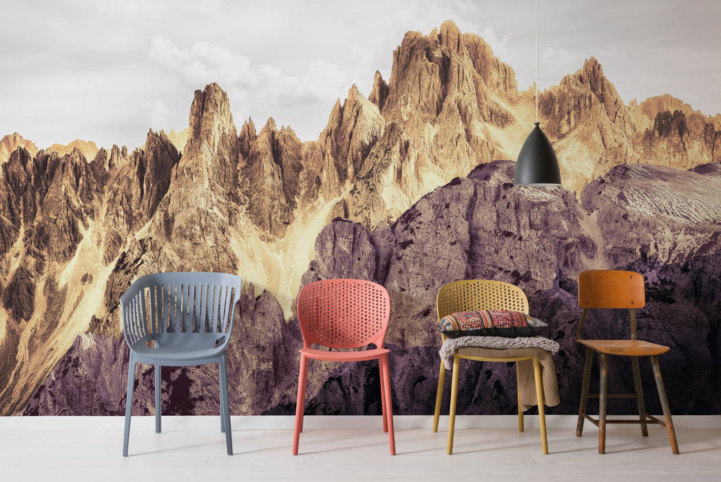 Digitaldruck Vlies Fototapete | Peaks Color | 400 x 250 cm