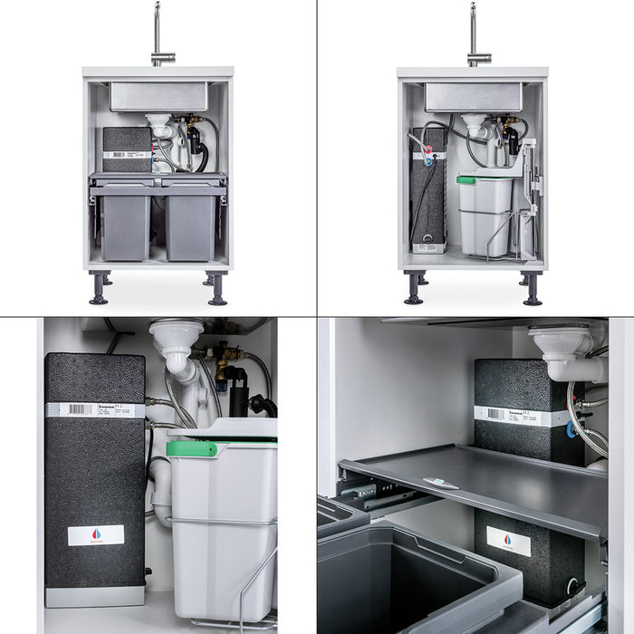 Naber | Q5 5-Liter-Speicher | Warmwasserspeicher | schwarz matt/grau | für Anschluss in DE | AT | LU