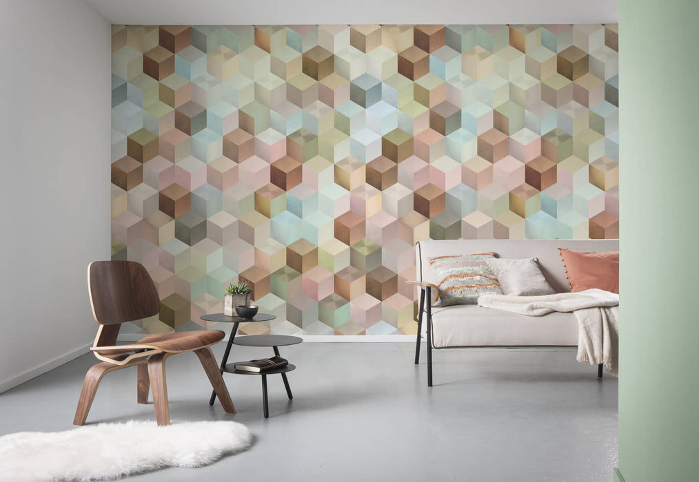 Digitaldruck Vlies Fototapete | Cubes | 200 x 250 cm