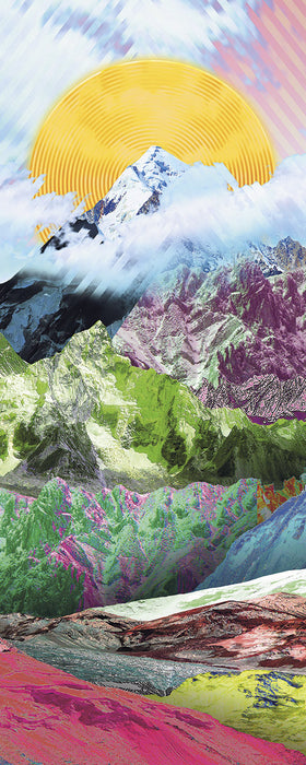 Digitaldruck Vlies Fototapete | Mountain Top Panel | 100 x 250 cm