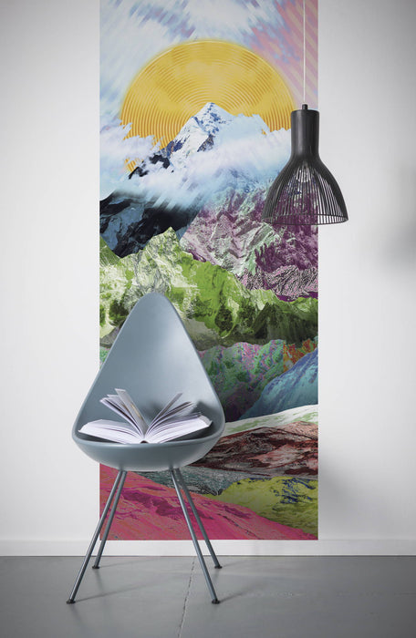 Digitaldruck Vlies Fototapete | Mountain Top Panel | 100 x 250 cm