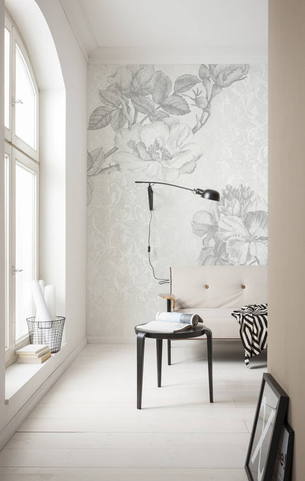 Digitaldruck Vlies Fototapete | Baroque Grey | 200 x 250 cm