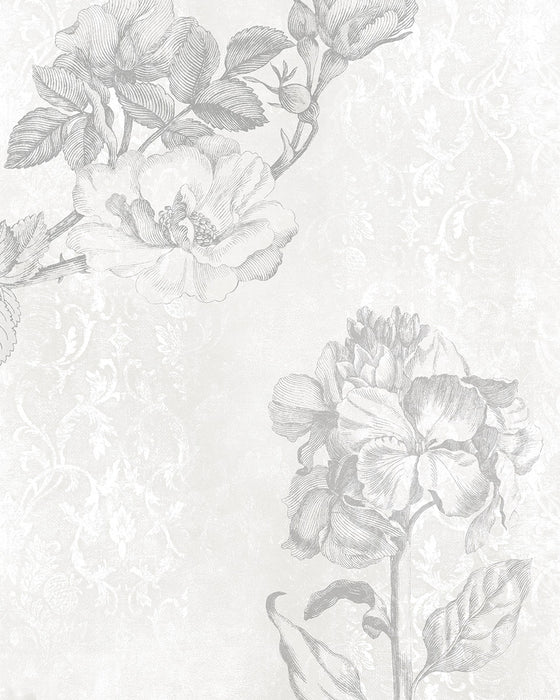 Digitaldruck Vlies Fototapete | Baroque Grey | 200 x 250 cm