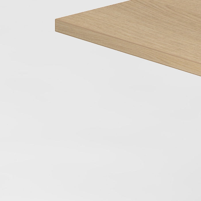 Hammerbacher | Schreibtisch C-Fuß 80x80cm Eiche / Silber