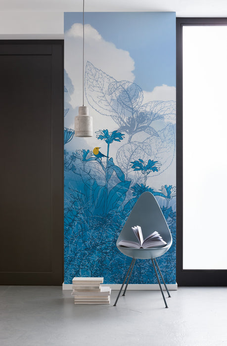 Digitaldruck Vlies Fototapete | Blue Sky Panel | 100 x 250 cm