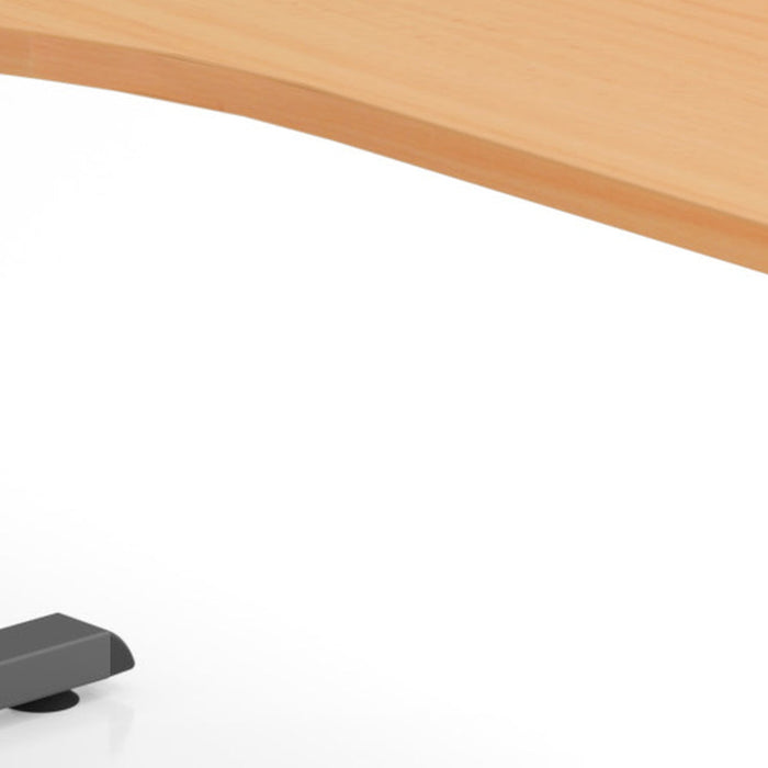 Hammerbacher | Schreibtisch C-Fuß 180x100 / 80cm Buche / Graphit