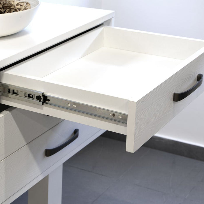 Emuca | 5er Satz Kugelführungen, H 45mm, T 600mm, Vollauszug, Schließautomatik, Verzinkt