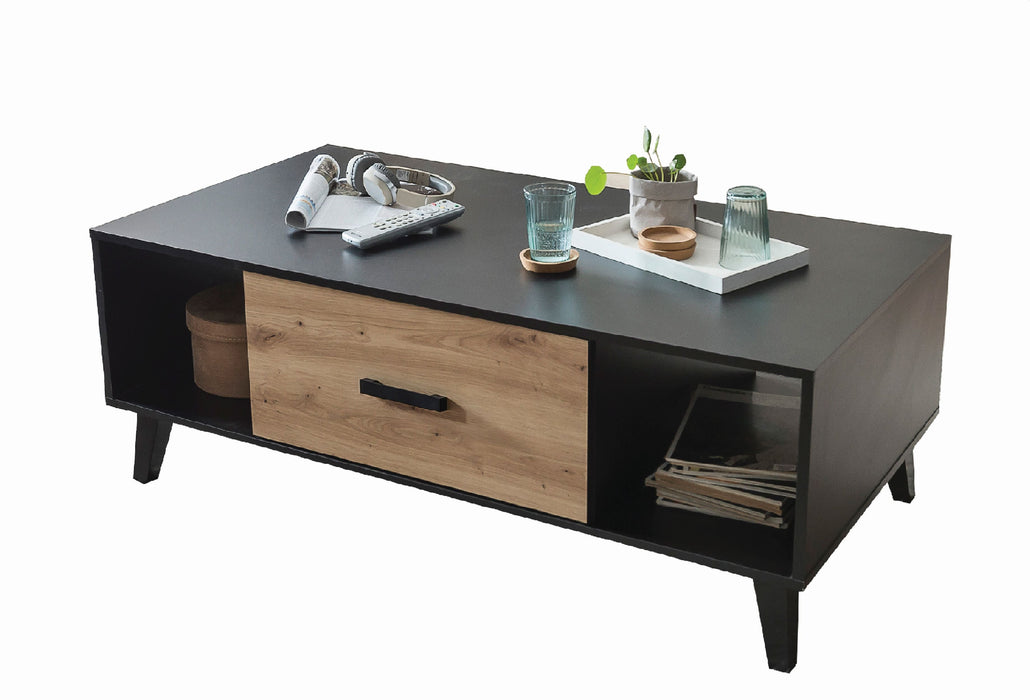 Hometrend | ARTONA 900 Couchtisch | Dekor Artisan Eiche / Schwarz