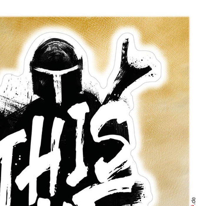 Wandtattoo | Mandalorian Legend  | Größe 50 x 70 cm