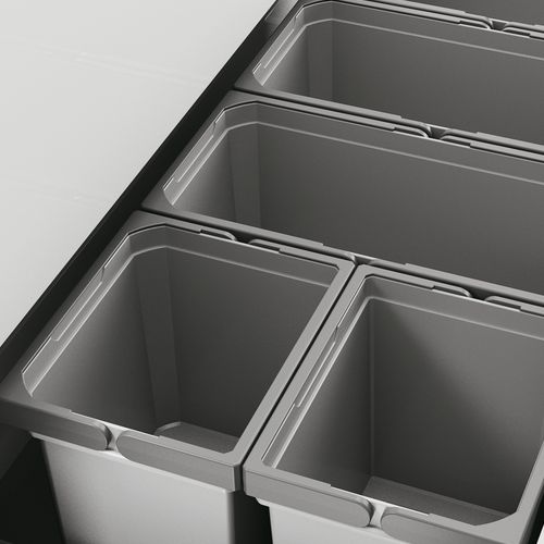 Naber | Cox® Box 235 S 1000-5 Abfallsammler für vorhandene Auszüge hellgrau