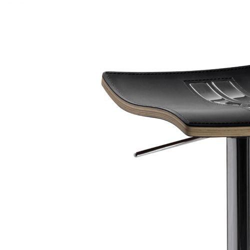 Bar- und Tresenhocker | myWAVE | Schwarz | Gestell Chrom