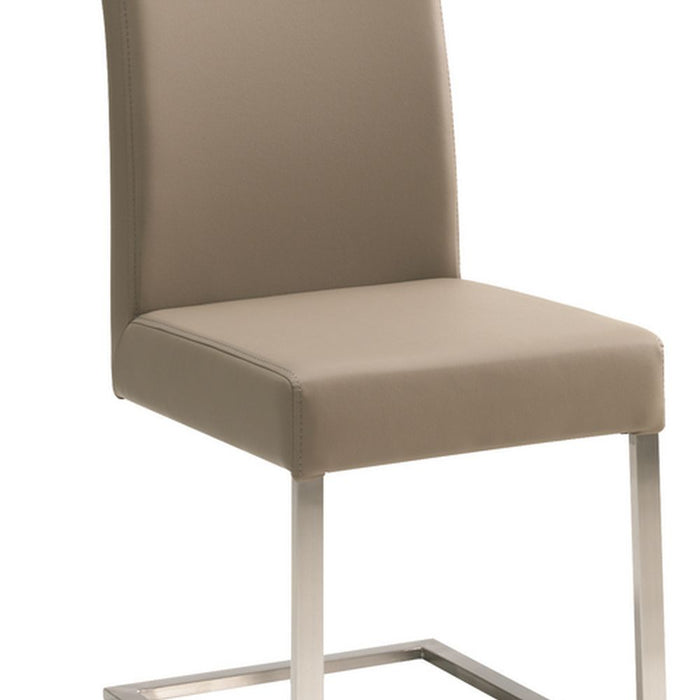 Naber | Zesen 1 | Stuhl Küchenstuhl Esszimmerstuhl | Edelstahl schlamm dunkel