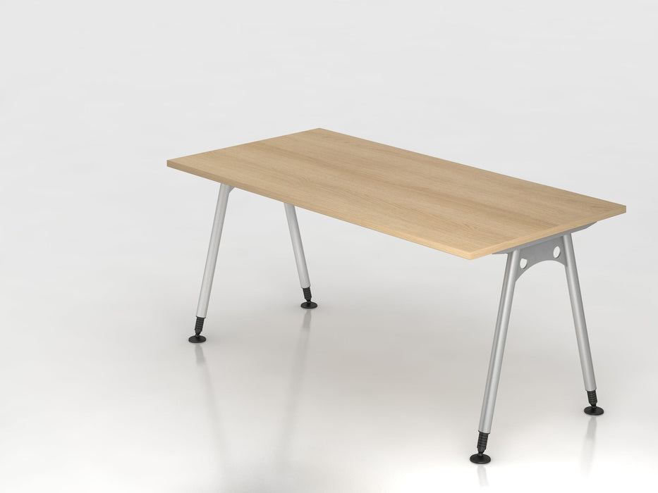 Hammerbacher | Schreibtisch A-Fuß 160x80cm Eiche
