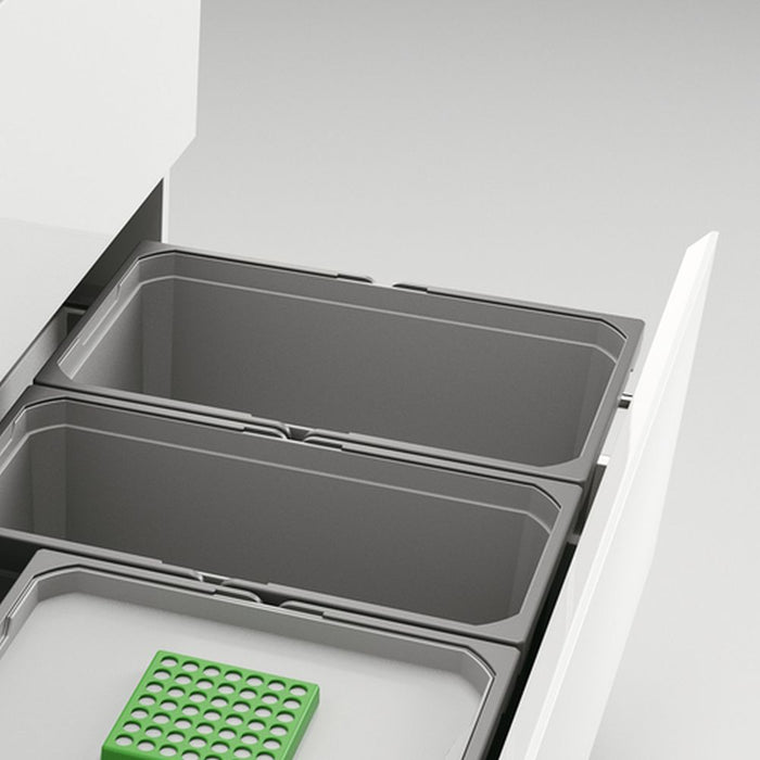 Naber | Cox® Box 235 S 1000-4 Bio Abfallsammler für vorhandene Auszüge hellgrau