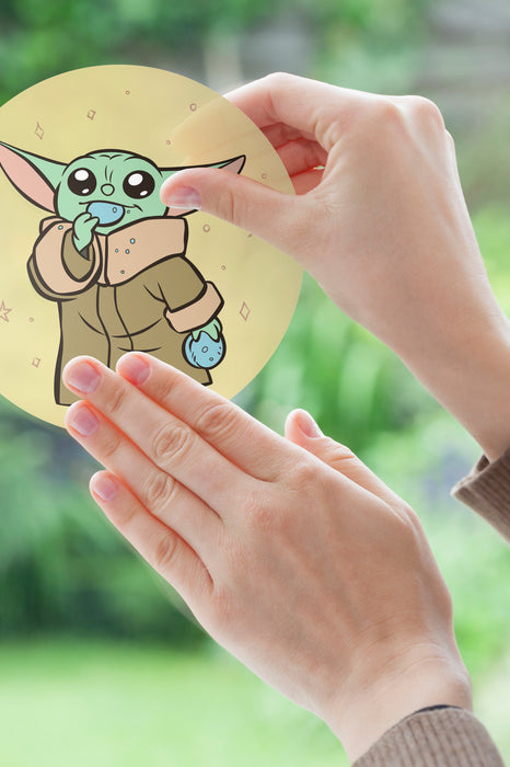 Komar NEU | Fenstersticker - Grogu - Padawan - Größe 30 x 30 cm