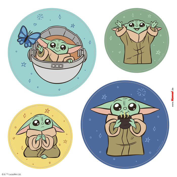 Komar NEU | Fenstersticker - Grogu - Padawan - Größe 30 x 30 cm