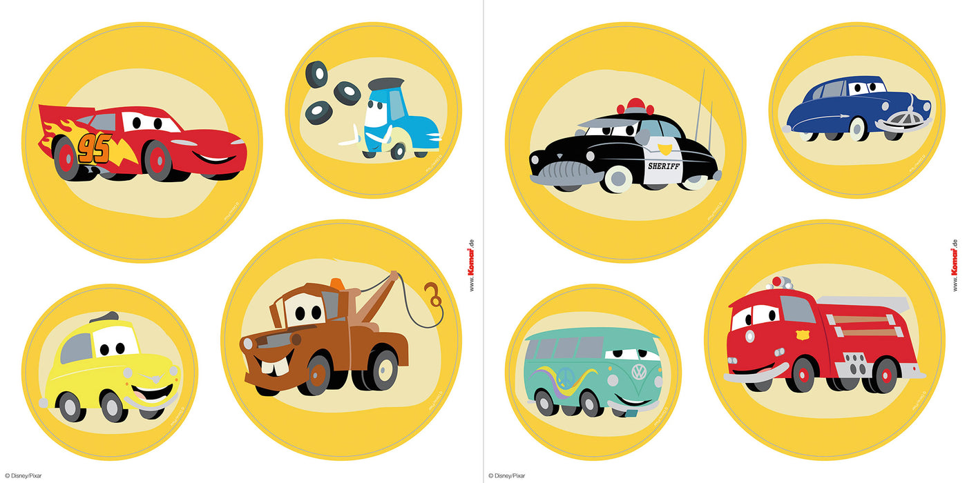 Fenstersticker | Cars Ka | Chow | 30 x 30 cm