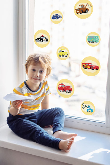 Fenstersticker | Cars Ka | Chow | 30 x 30 cm