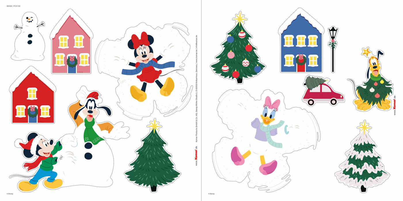 Komar NEU | Fenstersticker - Disney Mickey Mouse Joyful - Größe 30 x 30 cm