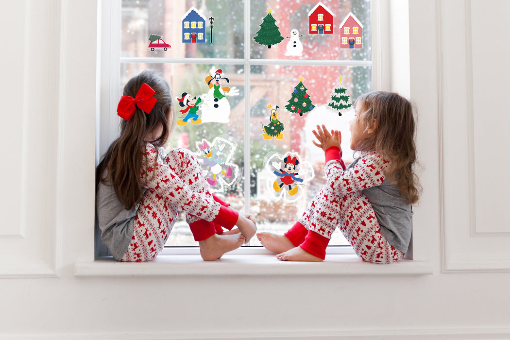 Komar NEU | Fenstersticker - Disney Mickey Mouse Joyful - Größe 30 x 30 cm