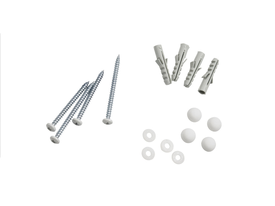 Wandmontage des Schraubensatzes