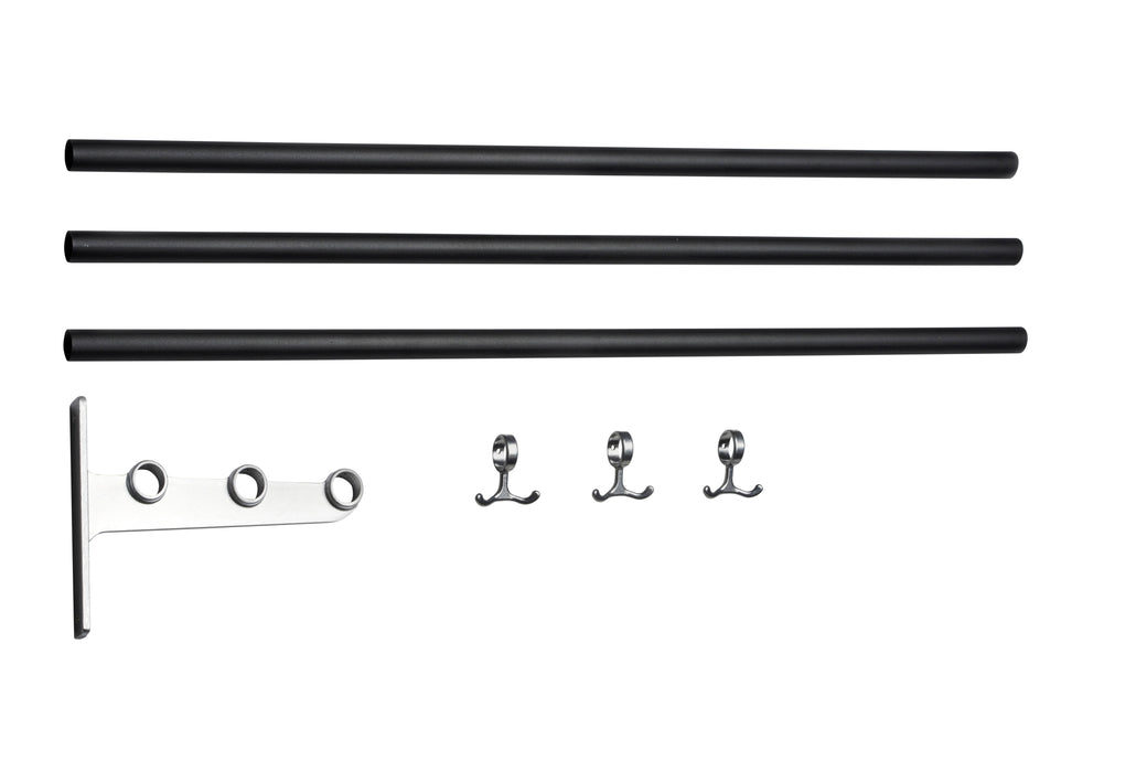 Nostalgi Wandgarderobe mit Hutablage und Schuhregal Anbauteil