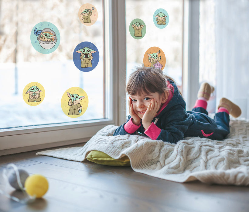 Komar NEU | Fenstersticker - Grogu - Padawan - Größe 30 x 30 cm