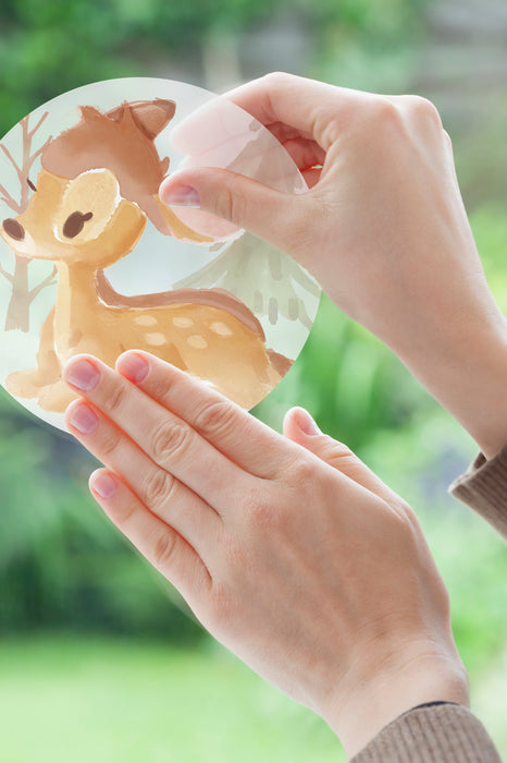 Komar NEU | Fenstersticker - Enchanted Forest - Größe 30 x 30 cm