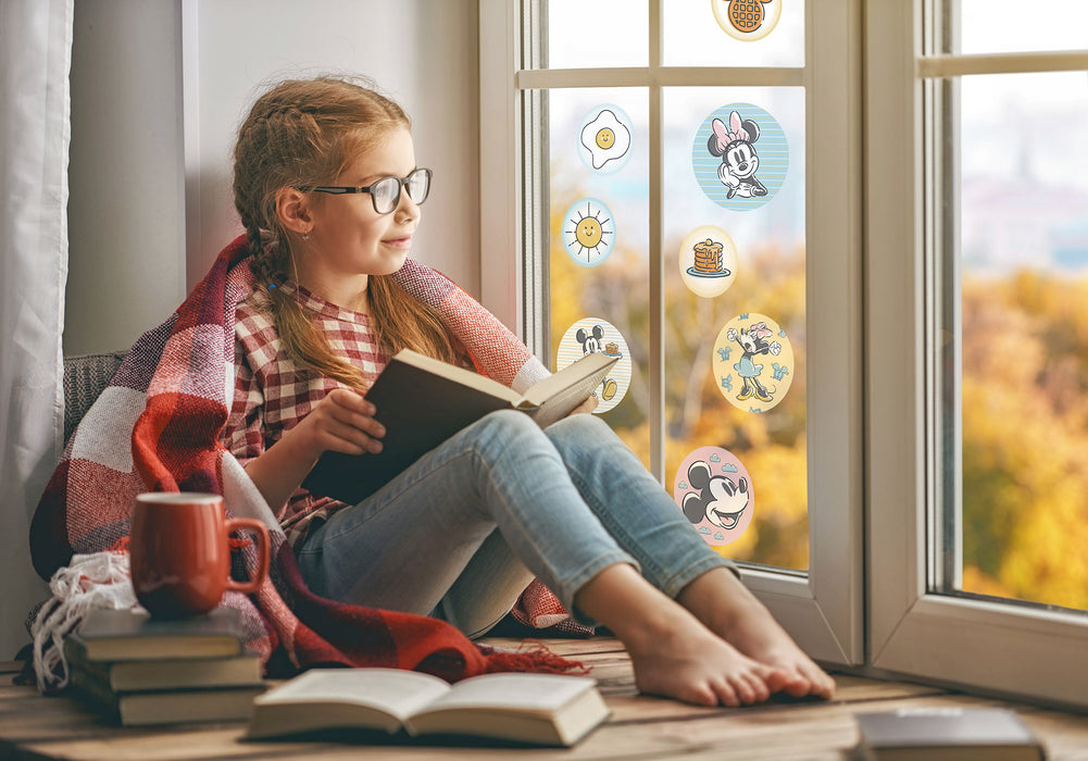 Komar NEU | Fenstersticker - Mickey Rise and Shine - Größe 30 x 30 cm