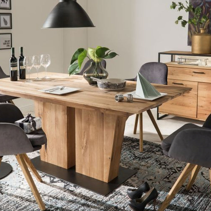 Gradel | Stuhl | 430 | Stuhl Rita Samt anthrazit | 60x85,5x60 | Wildeiche natur