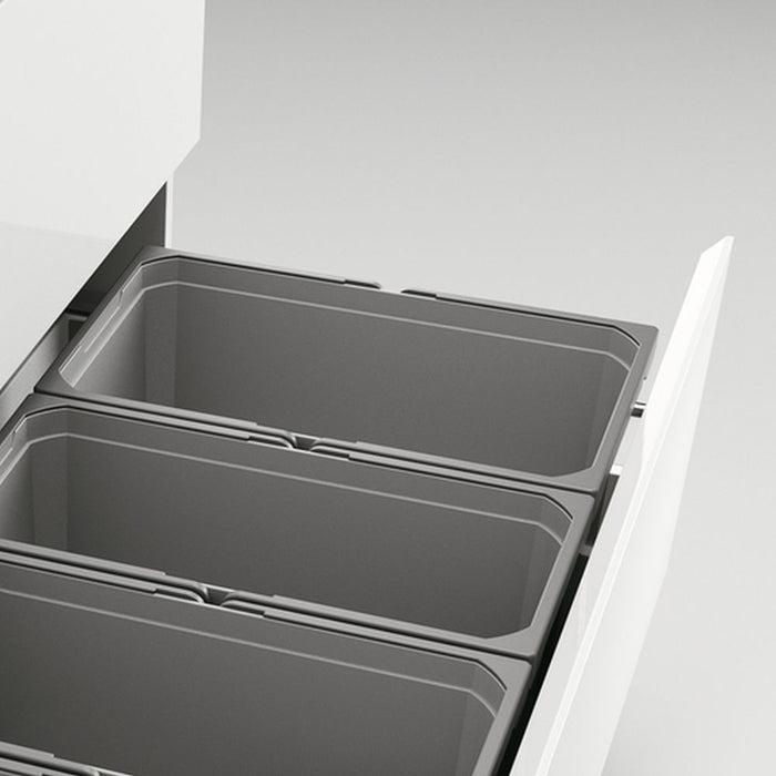 Naber | Cox® Box 235 S 1000-4 Abfallsammler für vorhandene Auszüge hellgrau