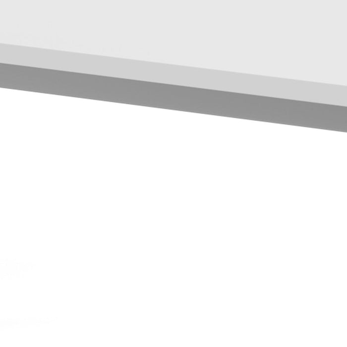 Hammerbacher | Schreibtisch 4Fuß-rd.200x100cm weiß / Silber