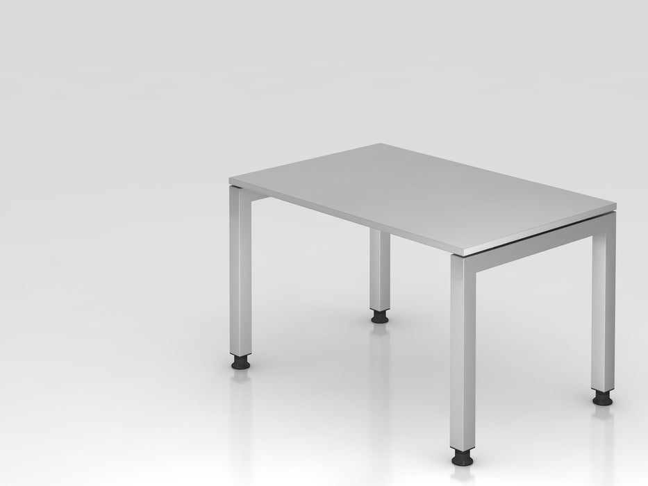 Hammerbacher | Schreibtisch U-Fuß eckig 120x80cm Grau