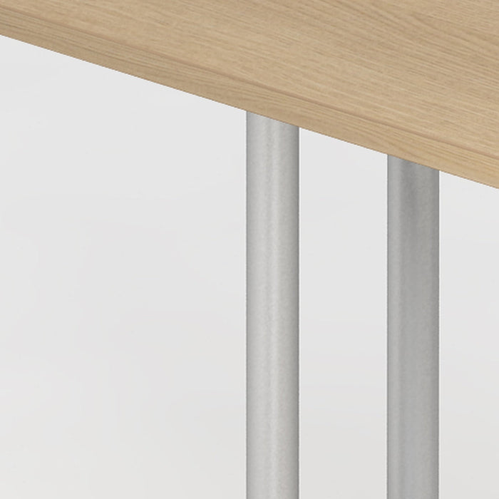 Hammerbacher | Schreibtisch C-Fuß 120x80cm Eiche / Silber