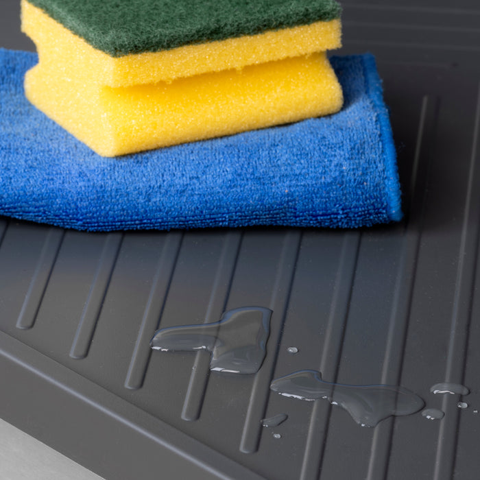 Schutz Böden von Küchenmöbeln Modell Sink, M80, 767x580mm, Brettstärke 16mm, schneidbar, Kunststoff, Anthrazitgrau