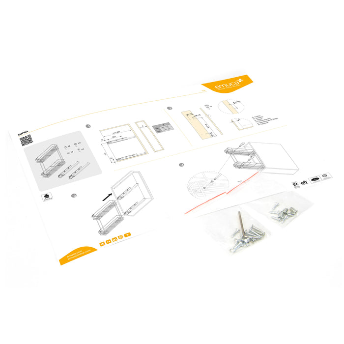 Flaschenhalter Supra, seitlich, Schließautomatik, Modul 150mm, Stahl, grau lackiert