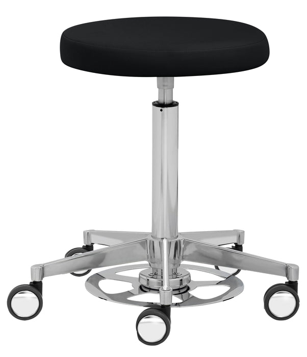 Mayer | Funktionsdrehhocker 1396 | Schwarz | Gestell Chrom/Aluminium poliert