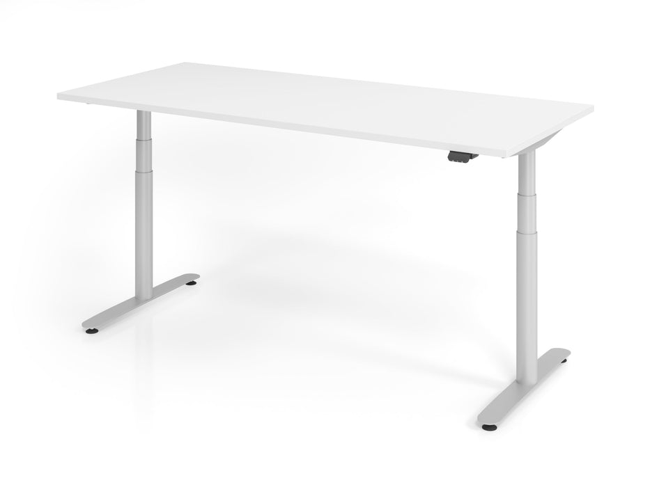 Hammerbacher | Sitz-Steh-Schreibtisch el.180x80cm Weiß