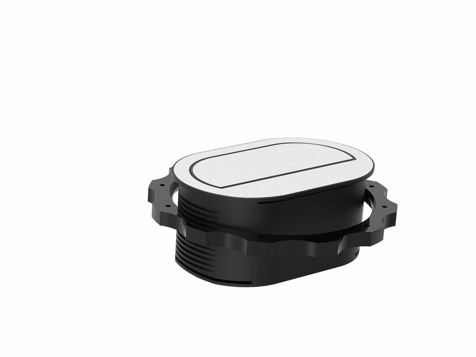 Naber Piccolino, Steckdosenelement, Blende Edelstahl