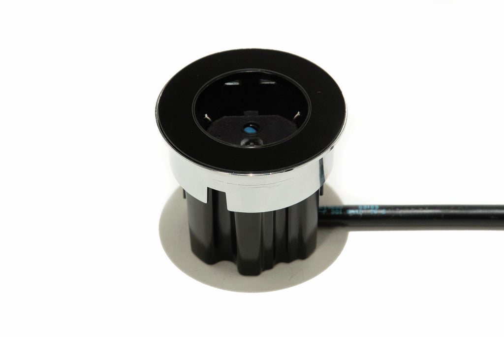 Naber | VersaDot Lite Einzelsteckdose, Steckdosenelement, schwarz matt