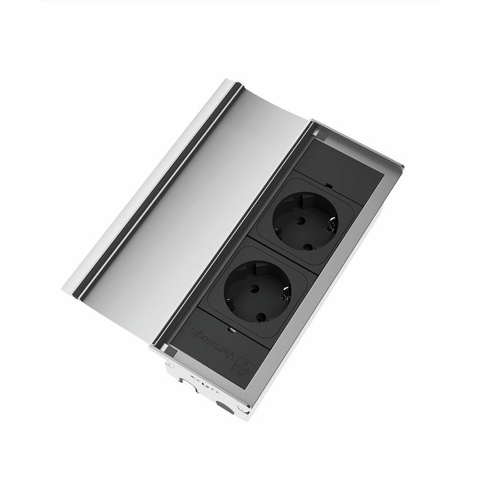 Naber | VersaLid, Steckdosenelement, Deckel Aluminium eloxiert