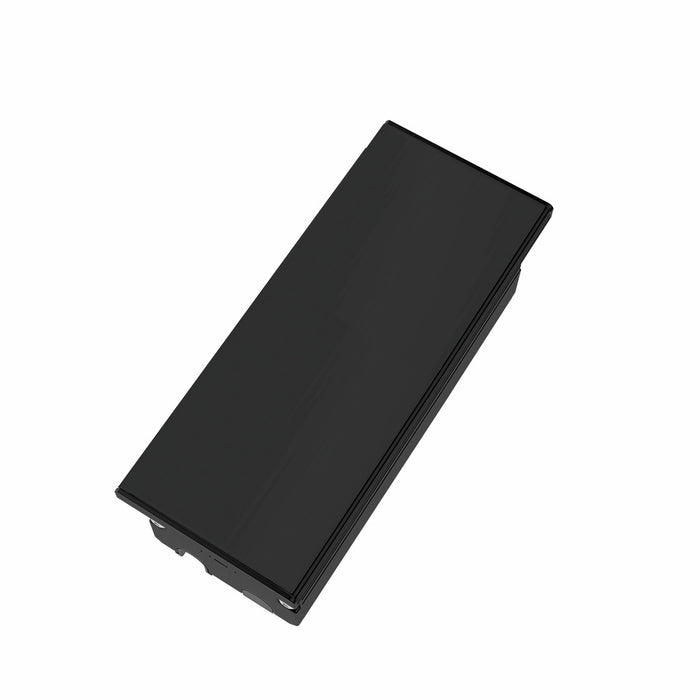 Naber | VersaLid, Steckdosenelement, Deckel schwarz matt