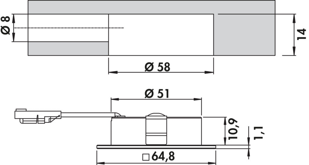 Naber | Anelli Farbwechsel LED 3, Leuchte, Einzelleuchte ohne Schalter, schwarz matt