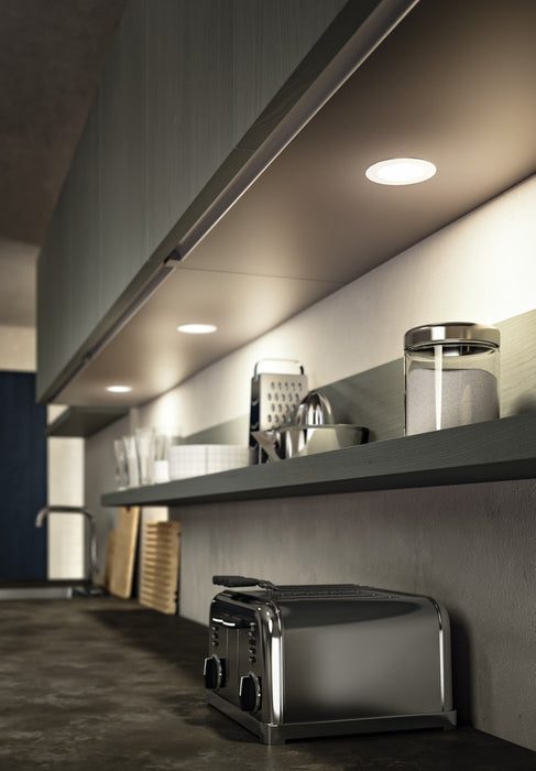 Naber | Anelli Farbwechsel LED 2, Leuchte, Einzelleuchte ohne Schalter, edelstahlfarbig