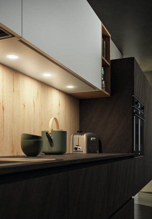 Naber | Anelli Farbwechsel LED 2, Leuchte, Einzelleuchte ohne Schalter, edelstahlfarbig