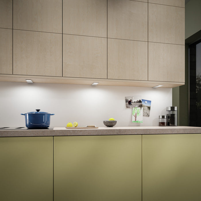 Naber | Forato LED alufarbig | Unterboden-/Nischenleuchte | Einzelleuchte m. LED Touch S. D. | 4000 K neutral weiß