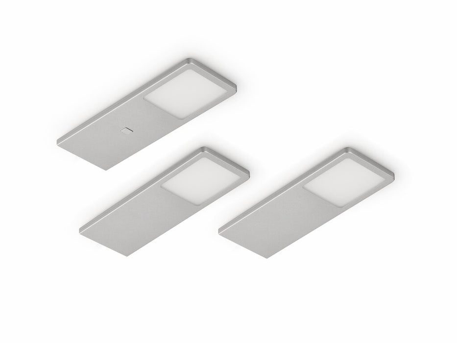 Naber Neva LED, Leuchte, Set-3, alufarbig